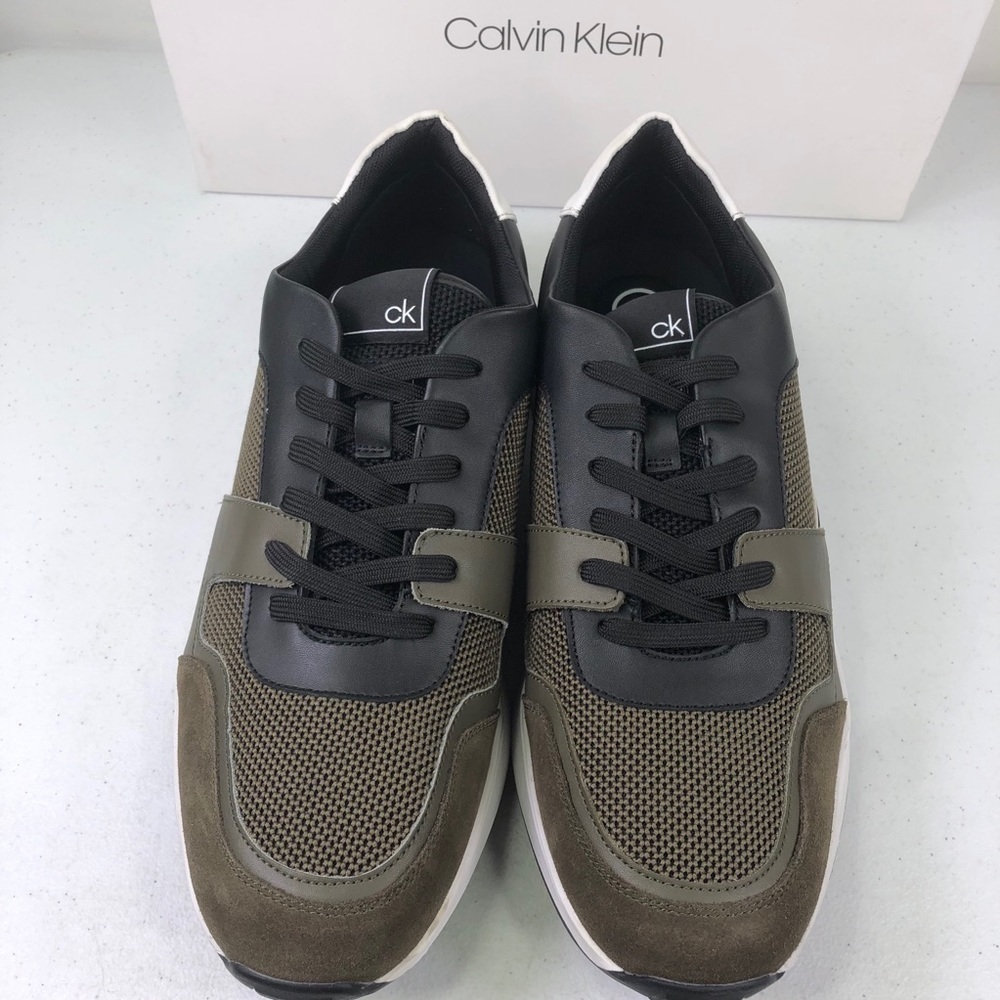 CALVIN Klein Dudley Silky Suede Smooth Calf Shoes - Picture 9 of 10